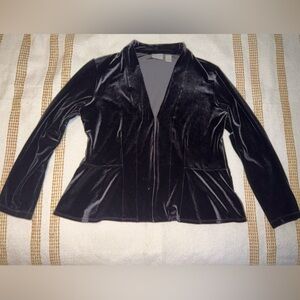 Chico's Black Velvet Blazer